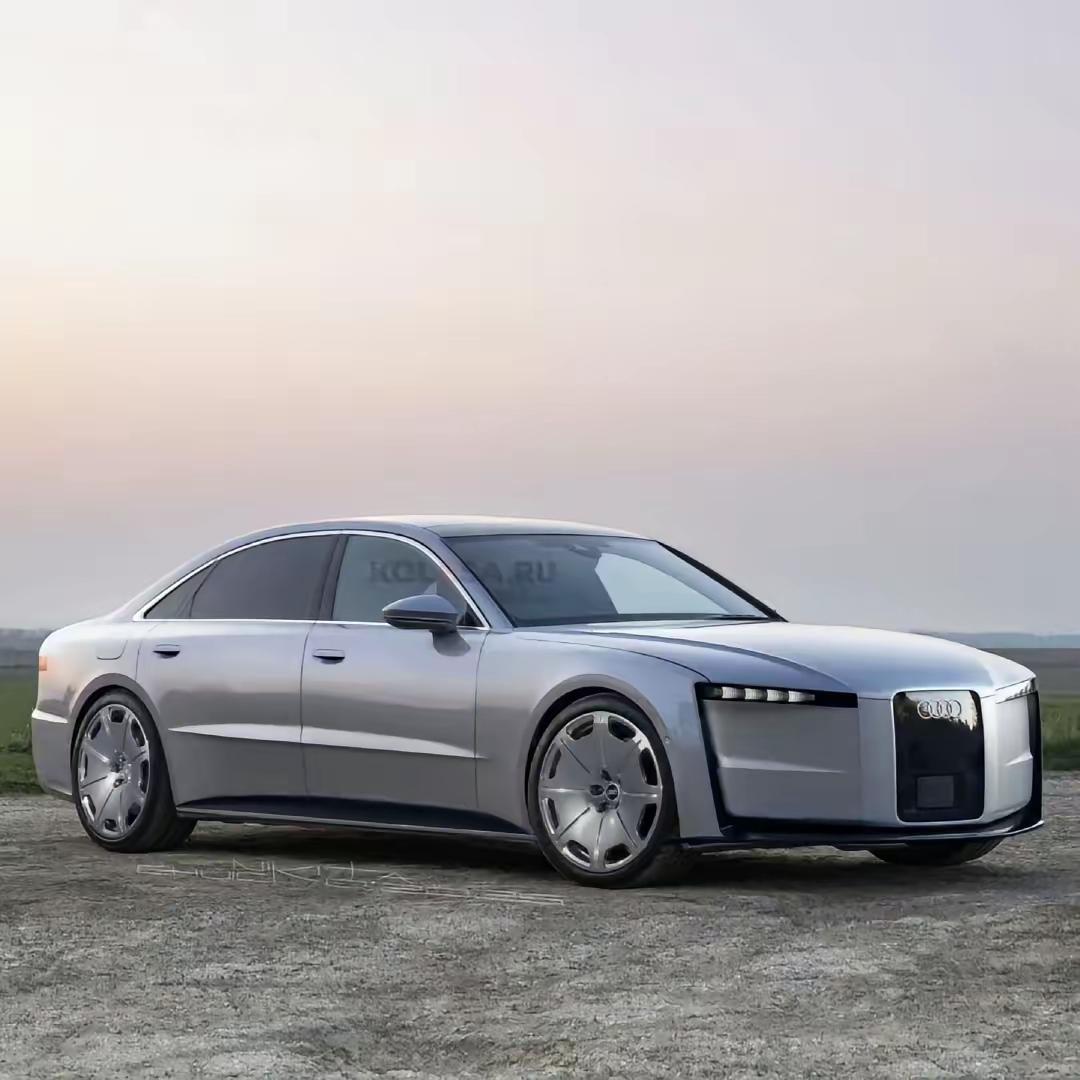 在网络上看到网友制作的奥迪A8概念图，挺有感觉的，时尚+科技+复古的有机结合，这