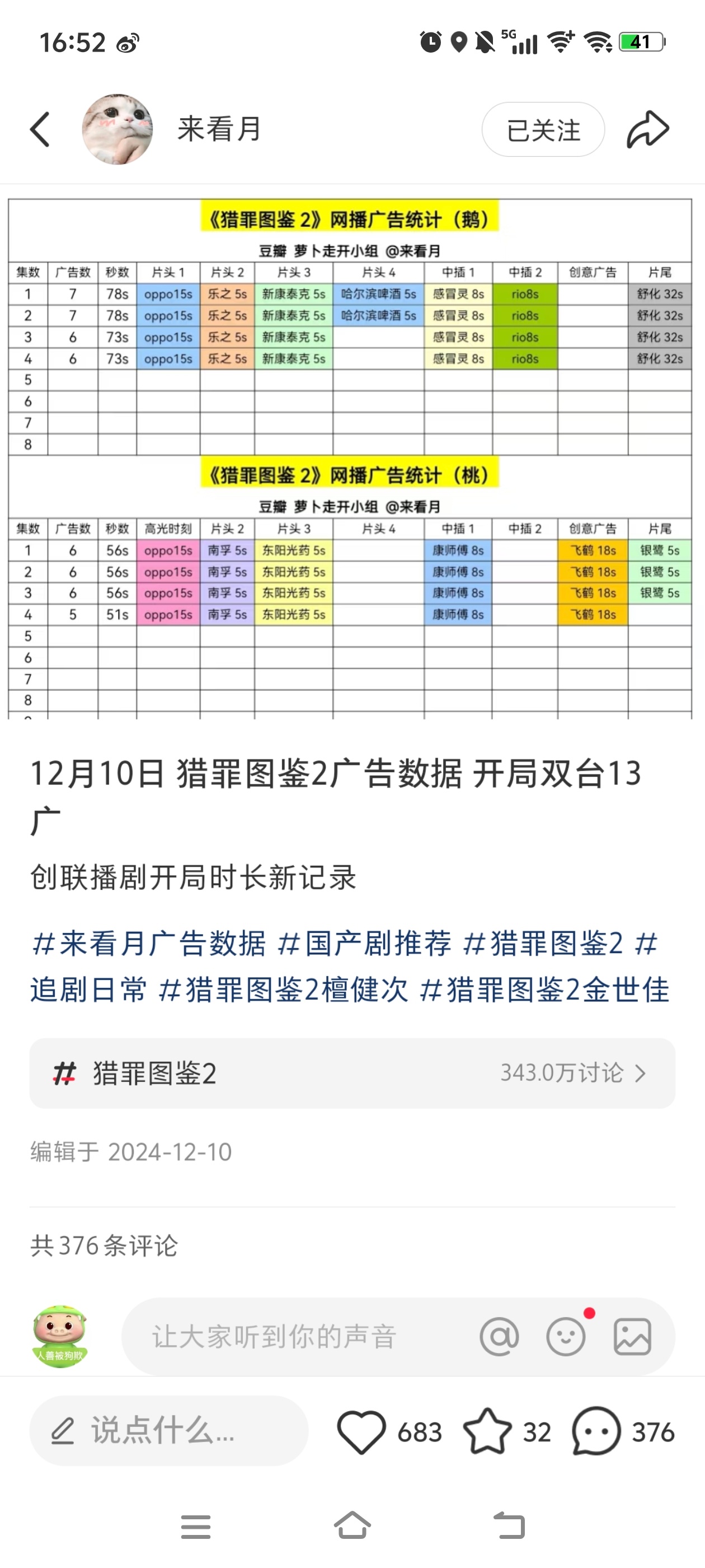 永远会被猎罪的首日震撼到，白月光沈翊回归就是猛[酷]晚上四集周二工作日开播，首日