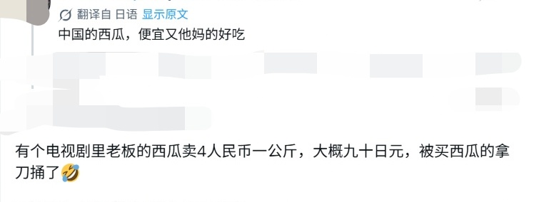 日本人反复观摩学习一下这个电视剧吧，这样你们就可以吃上便宜西瓜了，就可以实现西瓜