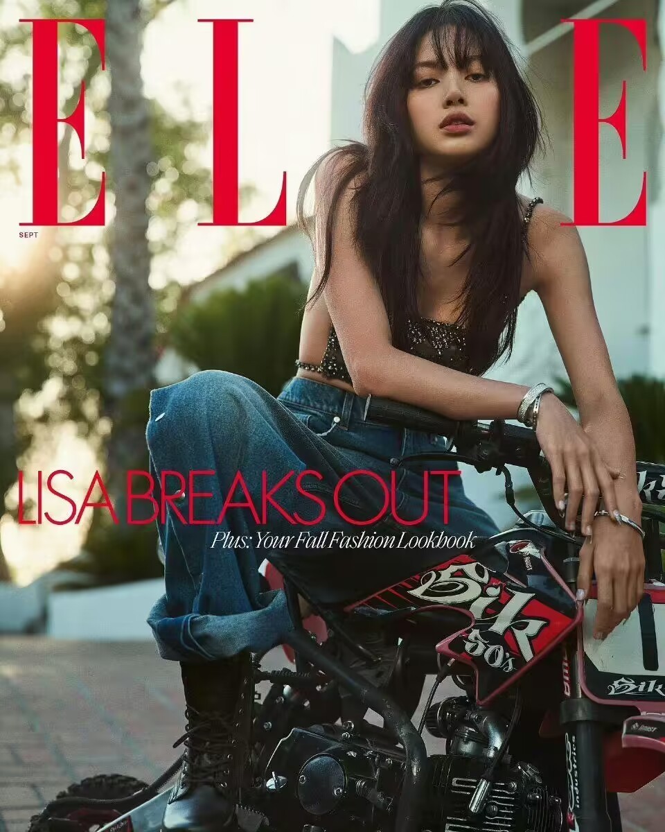 #LisaELLE金九封面#Lisa登上美国版ELLE金九封面 ​​​