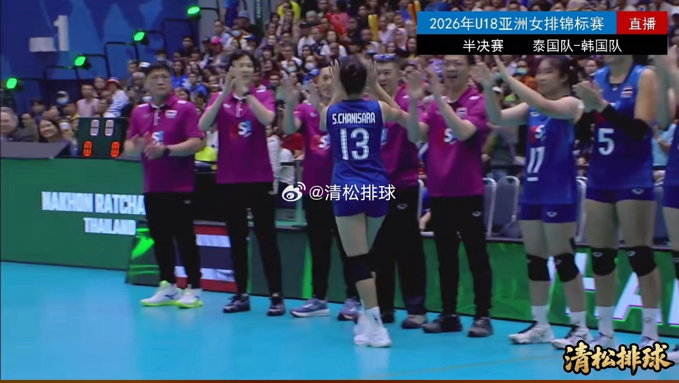泰国女排黄金一代的主力副攻普莱姆吉特在教练组清松带你看排球2026年u18女排亚
