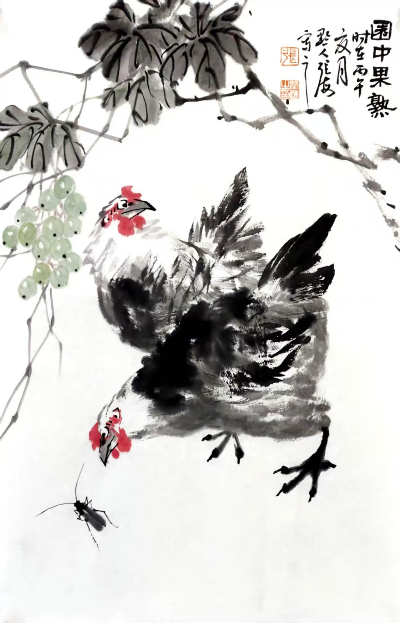 张海的写意画充满了意境，几笔勾勒便能营造出一种空灵的氛围。
张海用画笔描绘着世间