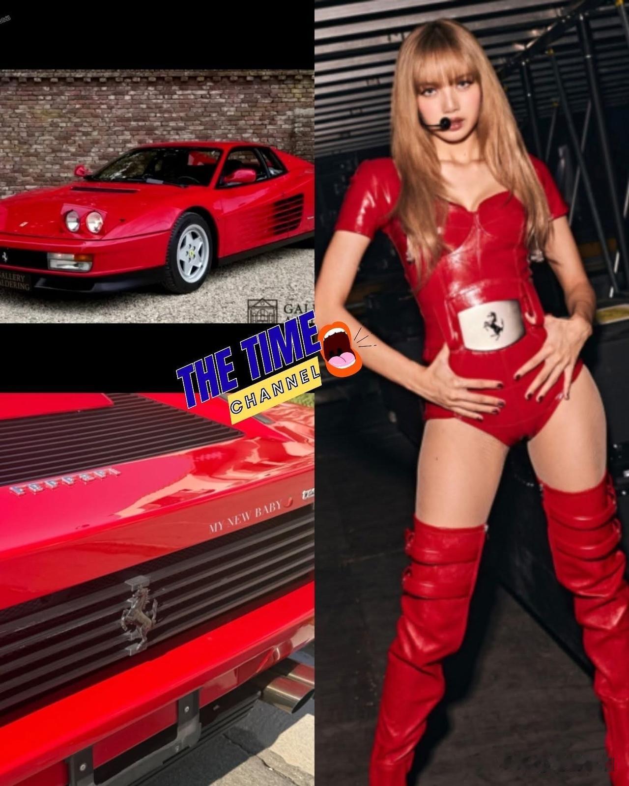 Lisa晒新法拉利。。🚗🚗