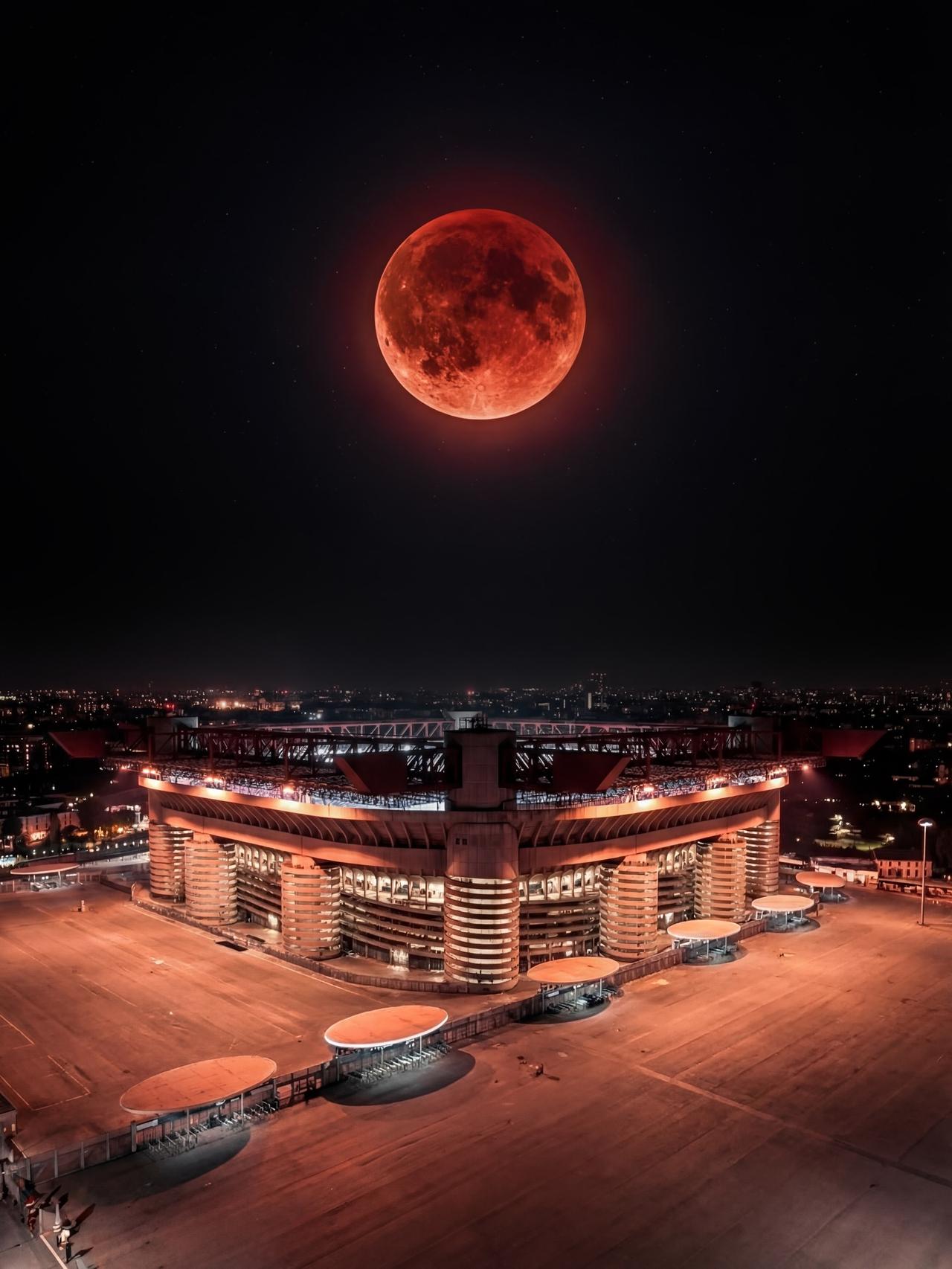 红是月色，黑是夜空…… 

德比周正式拉开序幕