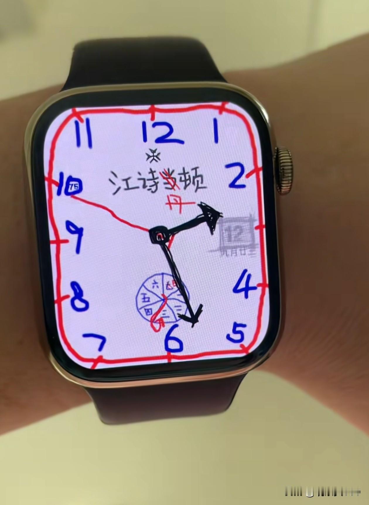 小时候，那个没有手机的年代，我们都曾在手腕上用圆珠笔认真地画一只表。表盘歪歪扭扭