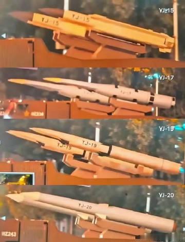 九三阅兵解读  这次一口气亮相了四款新型反舰导弹，刀哥觉得必然会刷新五角大楼对中