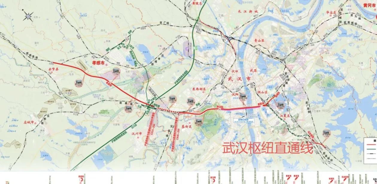 湖北省白沙洲公铁长江大桥——武汉枢纽直通线控制性工程大桥，即第14座跨江大桥，也