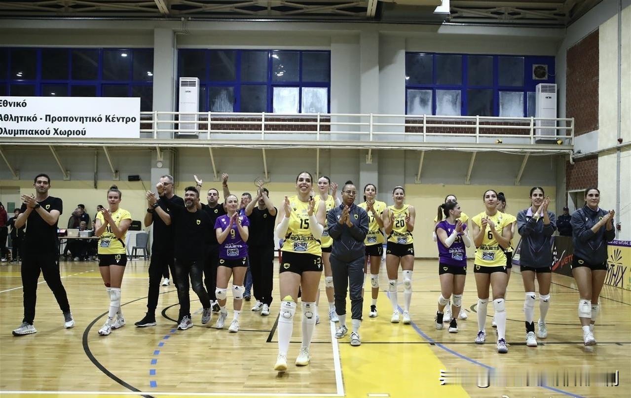 2025-2026赛季女排欧挑杯1/16决赛首回合，希腊🇬🇷雅典AEK3-1
