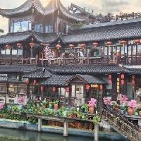 今天的秦淮河别有一番风味，仿佛渐入仙境，炎热的天气也在如梦如幻的环境中不复存在了