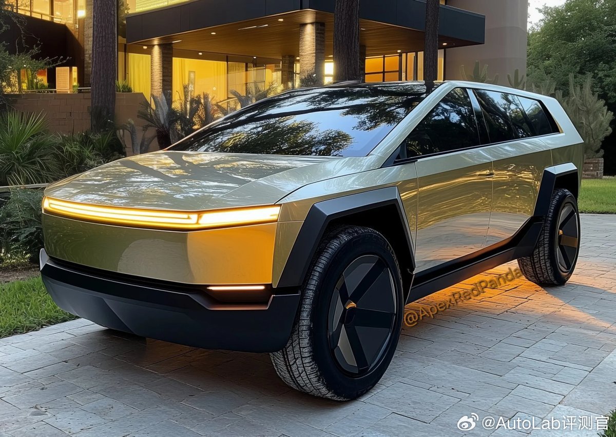 特斯拉宏伟蓝图第四部分的一个彩蛋，一辆貌似基于Cybertruck风格延伸的大型