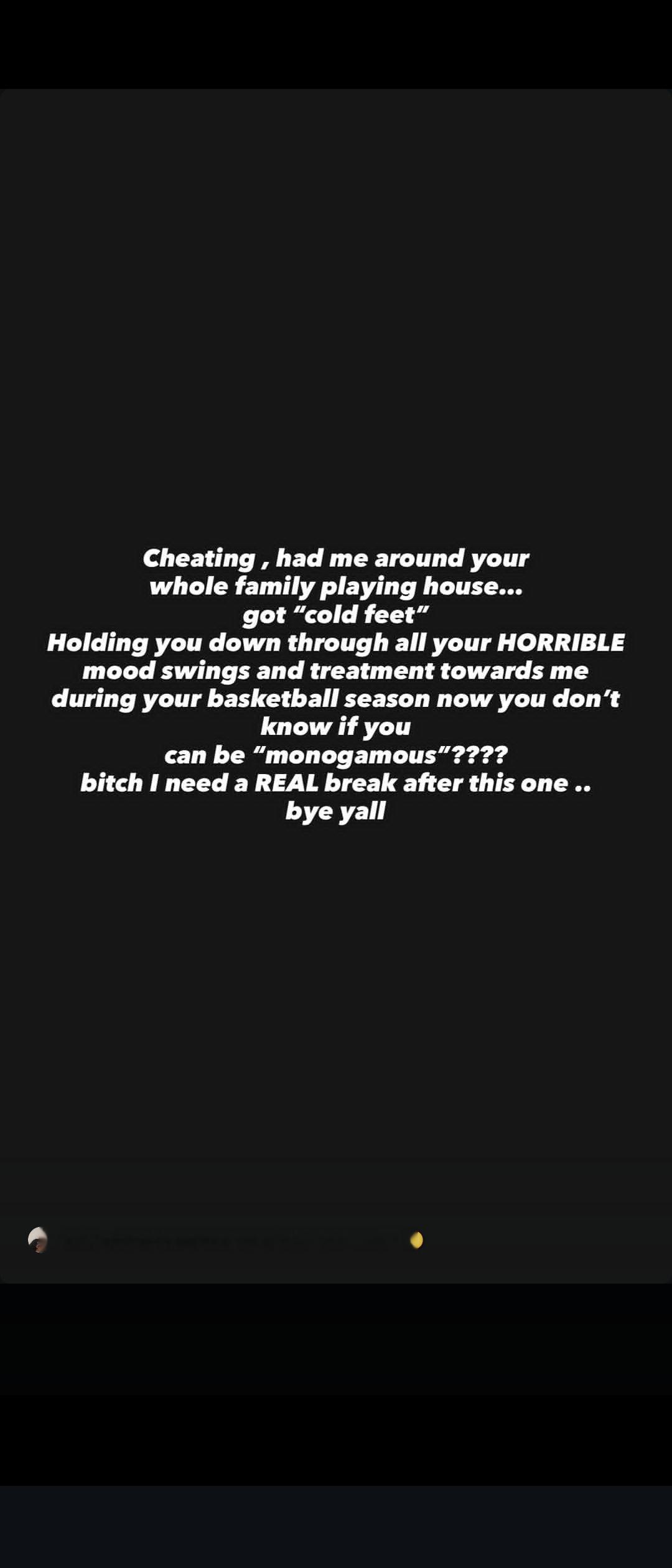 马东梅 Megan Thee Stallion 发文痛斥男友NBA球星 Klay