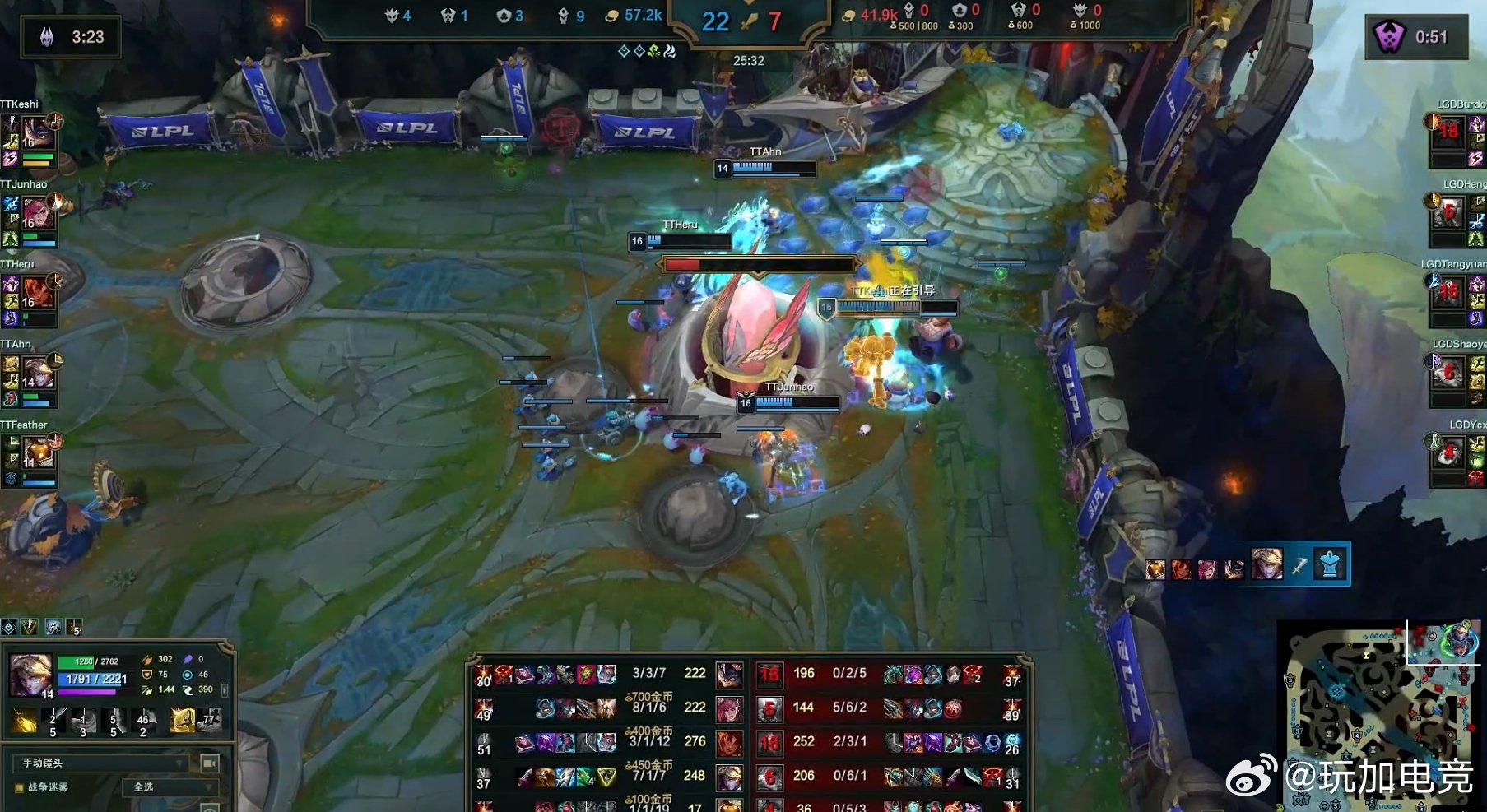 EWC电竞世界杯预选赛 TT 2-0 LGD】恭喜TT拿下本场比赛胜利，小Ahn