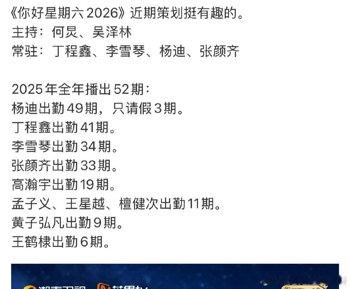 丁程鑫2025年出勤41期你好星期六丁程鑫出勤41期你好星期六 丁程鑫2025年