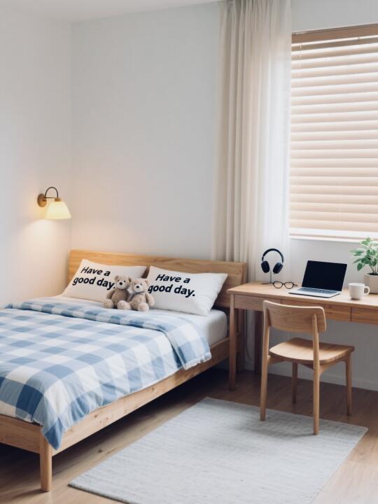 今天看到的，治愈系卧室～