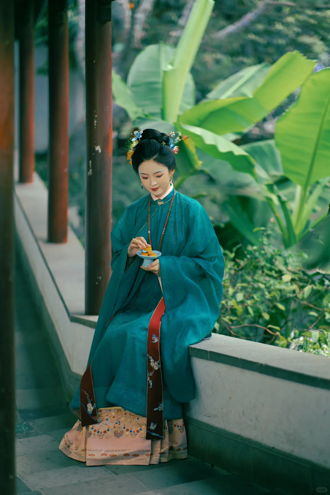 晚明风🍃庭有芭蕉树🌳明制汉服｜南京约拍