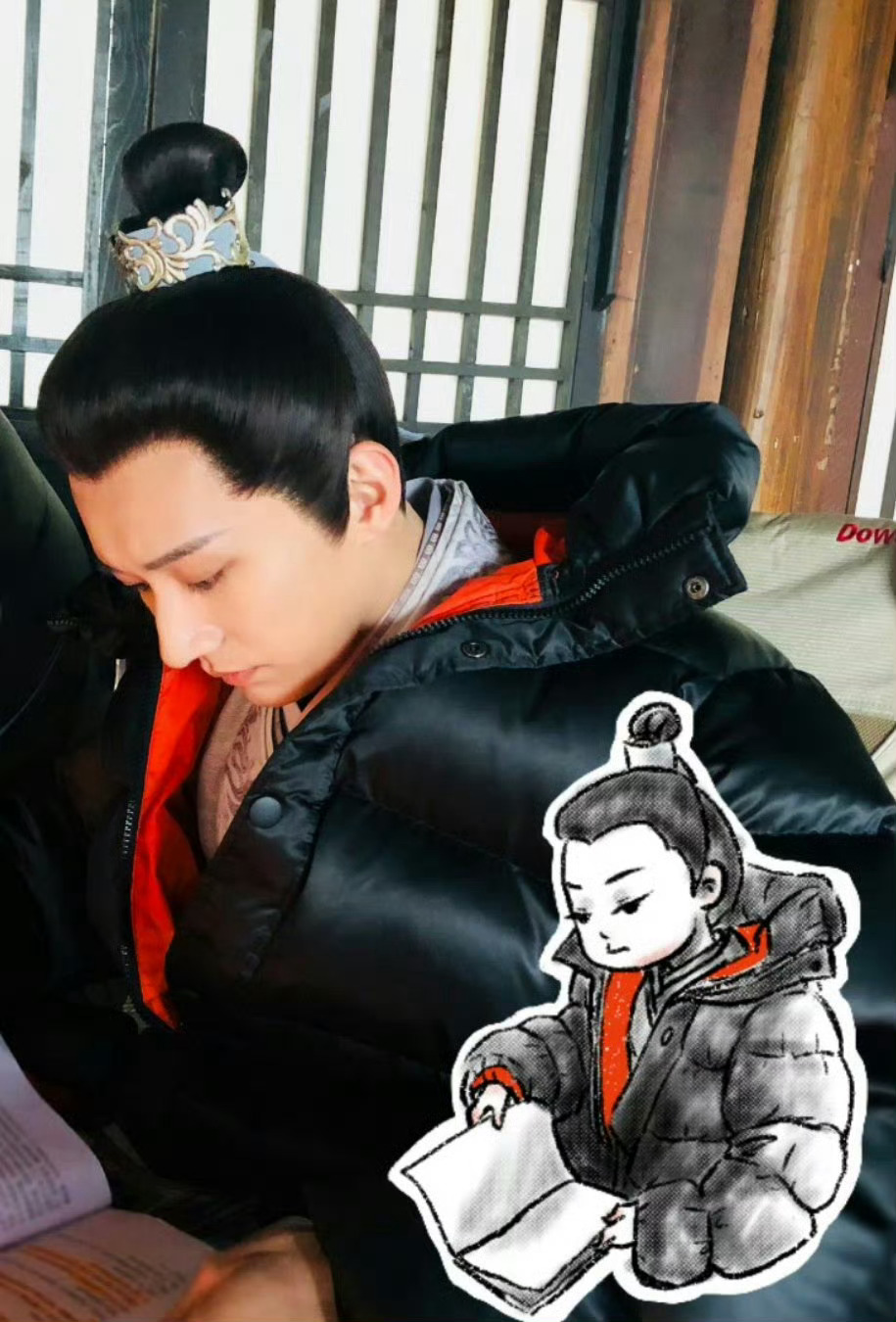 我们源仲是直接用柏麟的头套吗 子非这个发冠发带也是神似昊辰的爸呀大哥 这也太草率