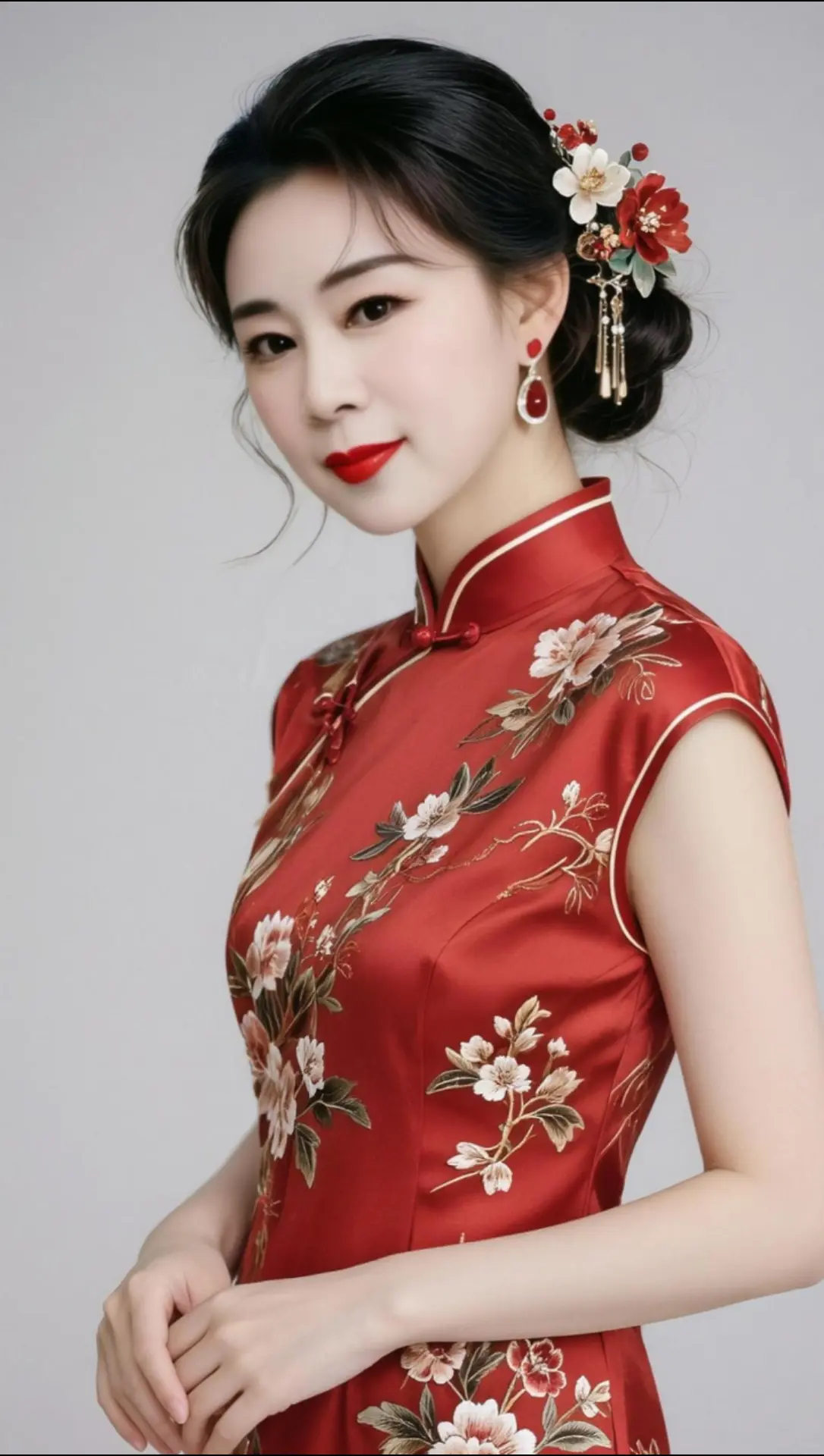 AI中式旗袍照 随变ai随便玩