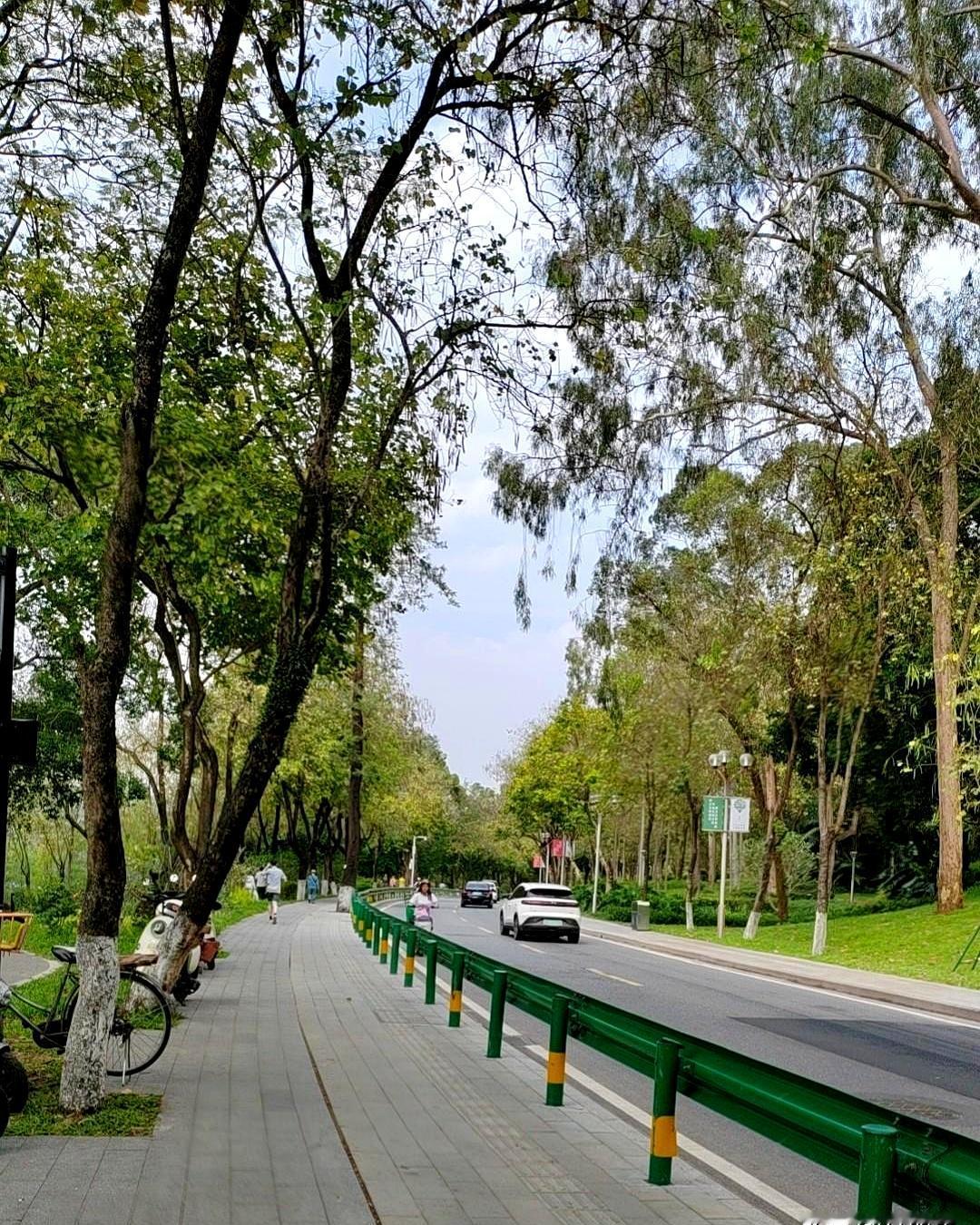 没换照片，直接在公园碰头。
她之前约过两次，没对上时间，这回终于见上。
她91年