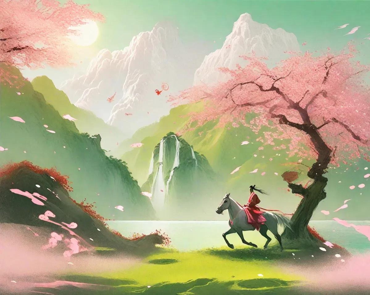 一身转战三千里，一剑曾当百万师。——王维《老将行》
【释义】身经百战驰骋疆场三千