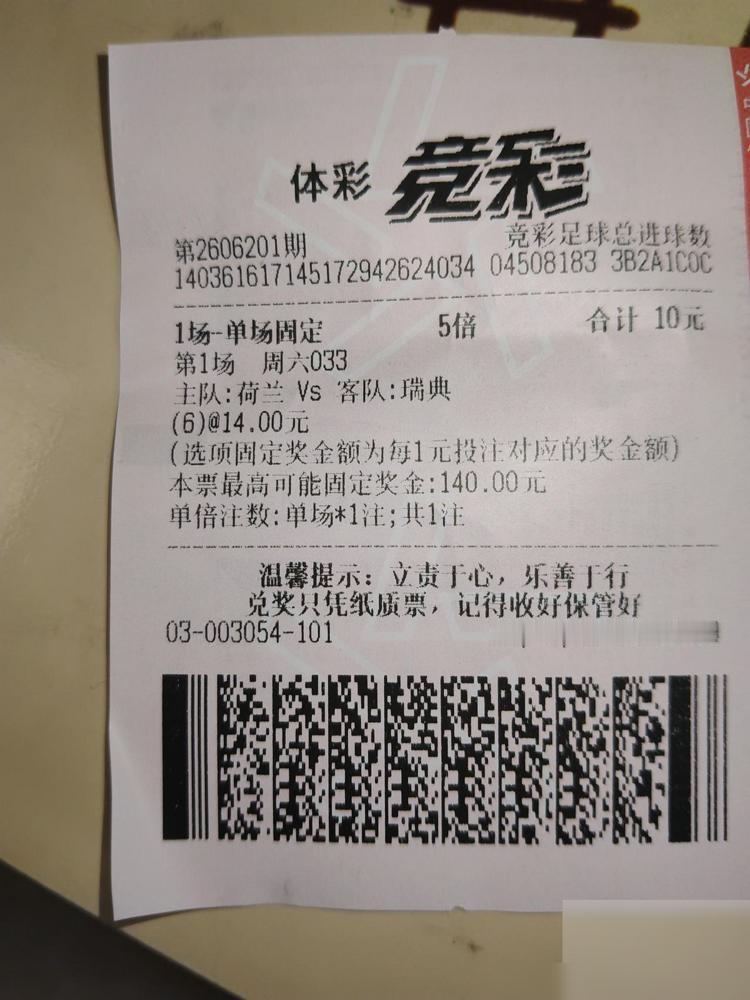 一场5：1。
荷兰队把瑞典队按在地上。

赛前，很多人觉得瑞典会赢。
因为他们上
