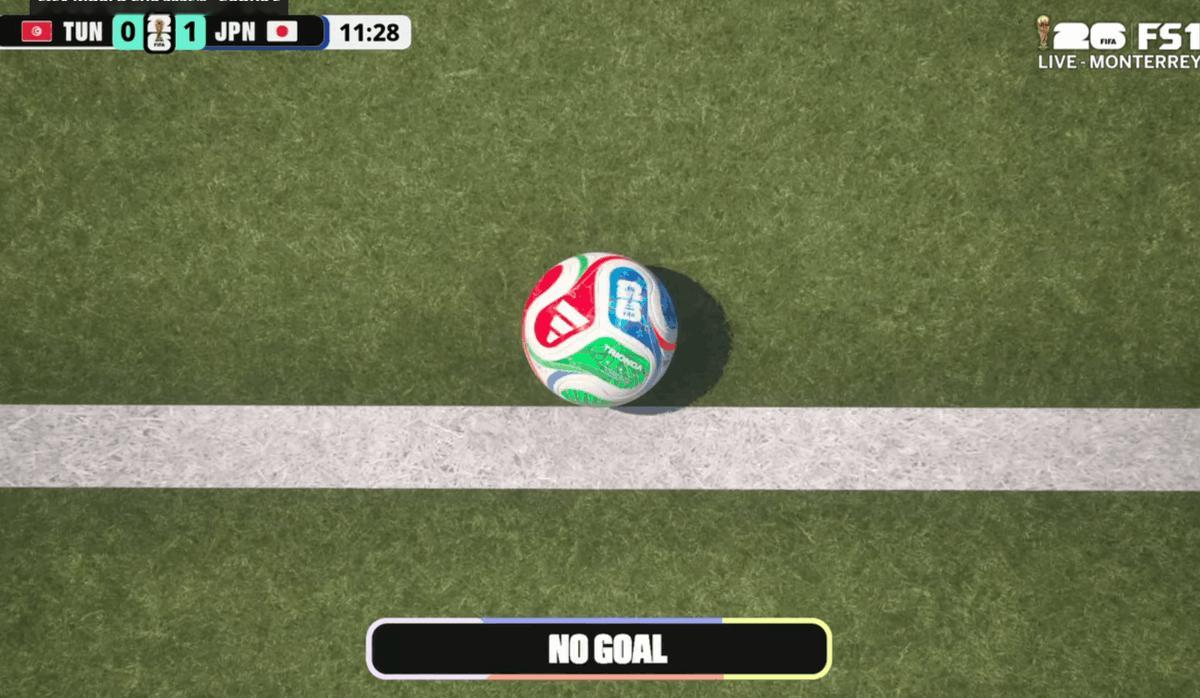 突尼斯vs日本 日本毫米级门线悬案日本开场4分钟破门，随后又差点2-0领先 