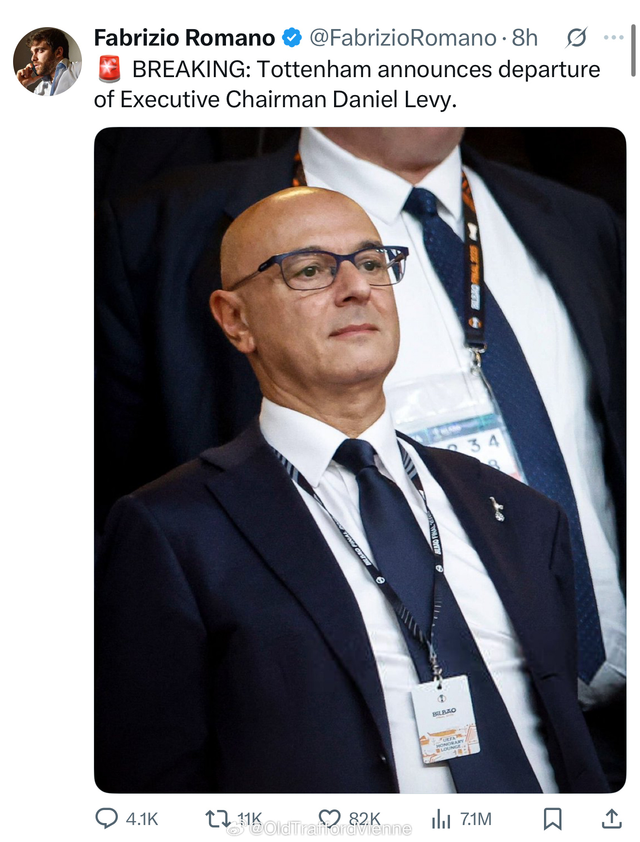热刺列维被解雇了？ ​​​