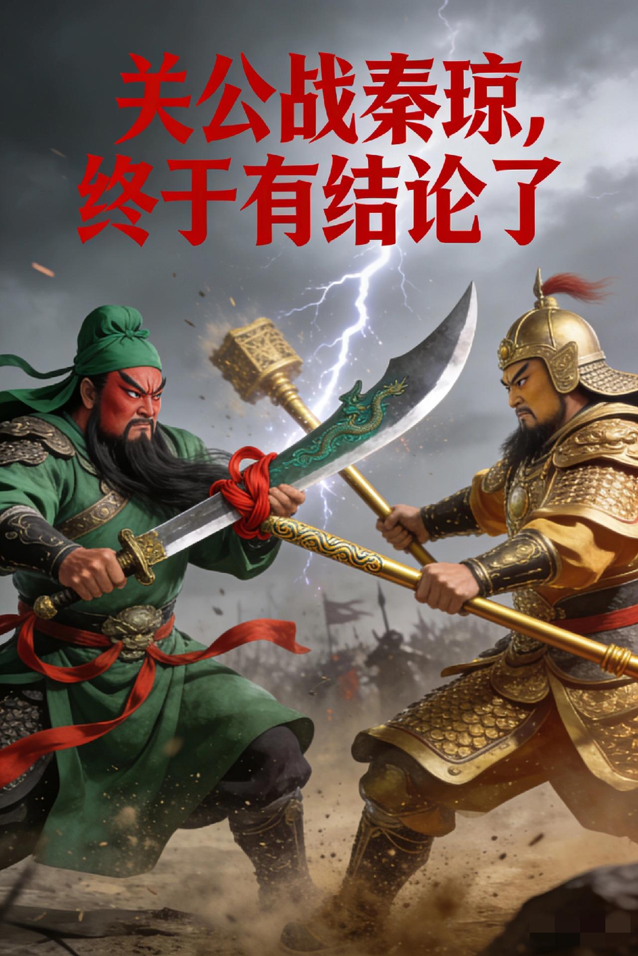 关公战秦琼，终于有说法了
不抬杠，用数据和战绩说话

两人分属汉末、初唐，无直接