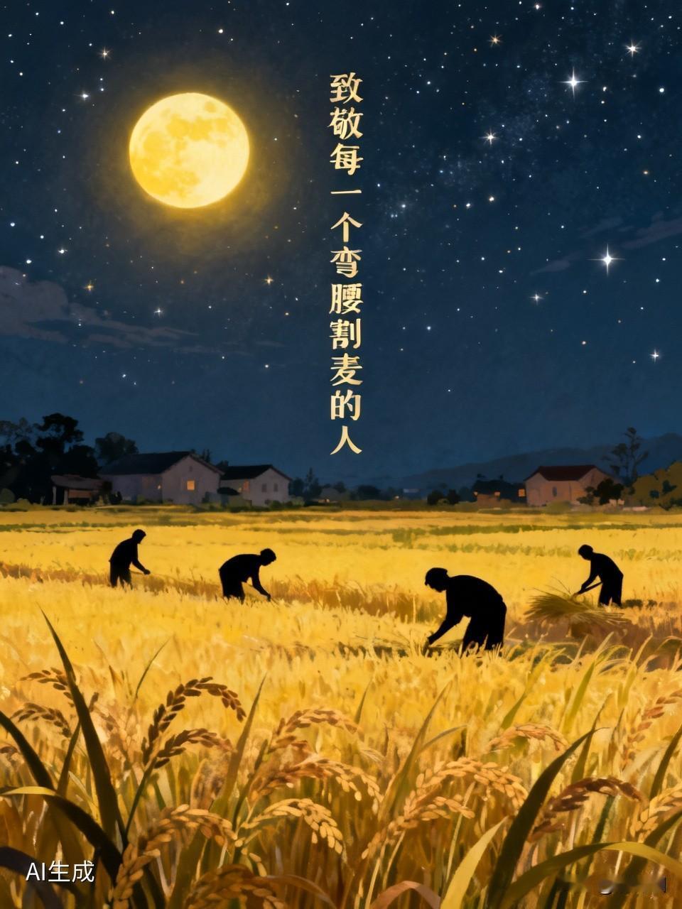 凌晨3点村支书一声吼：雨前必须抢完麦芒扎破的胳膊，晒脱皮的脊梁，凌晨三点还在田里