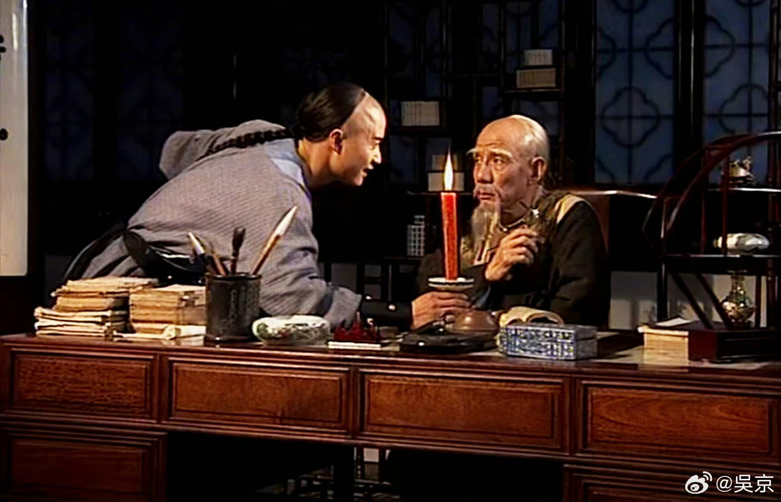 #吴京悼念魏宗万# 发文：有幸因《江山为重》与魏宗万老师结缘，难忘前辈风采，感恩