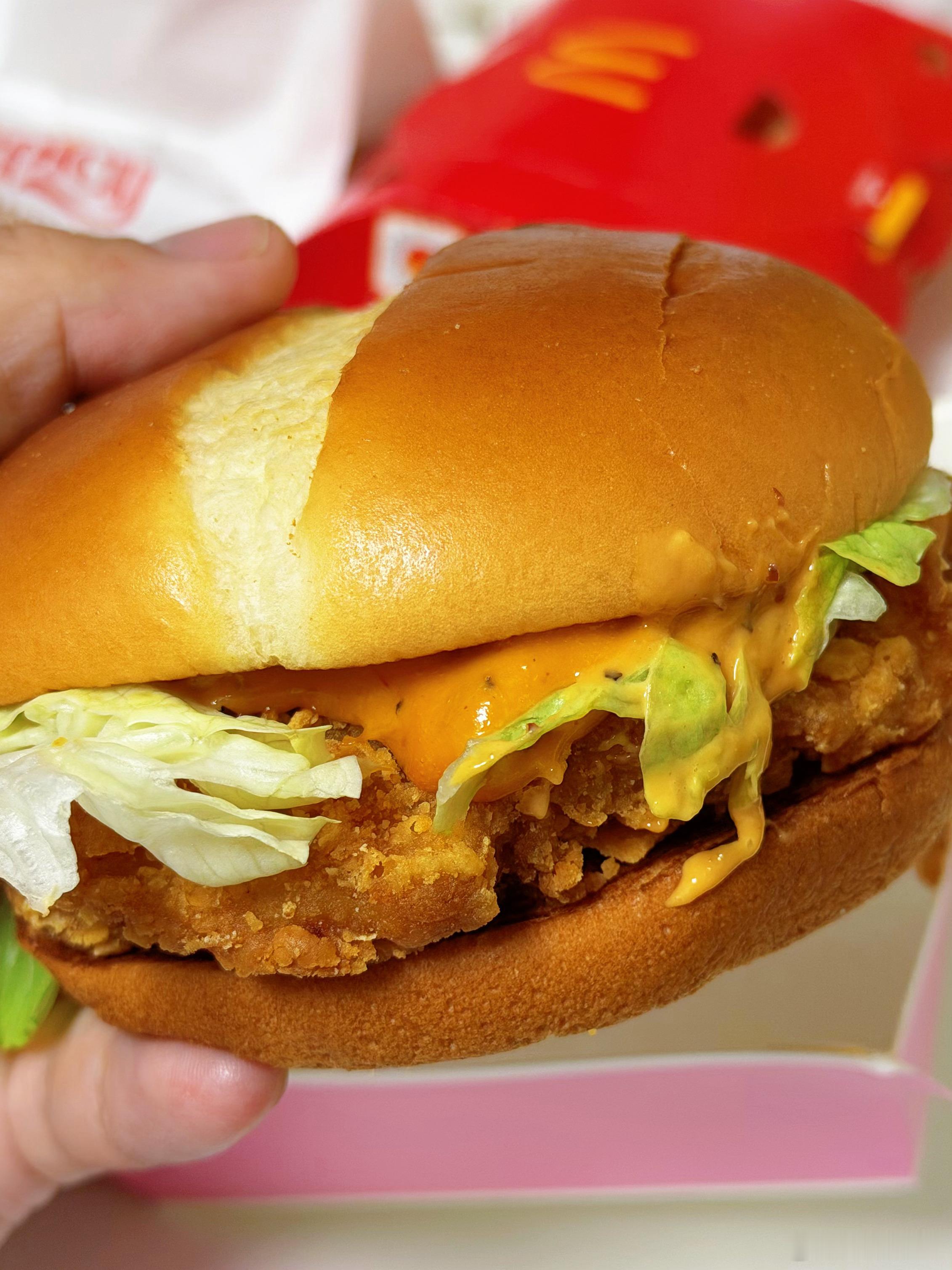 今晚放纵一下，汉堡+炸鸡+泡面