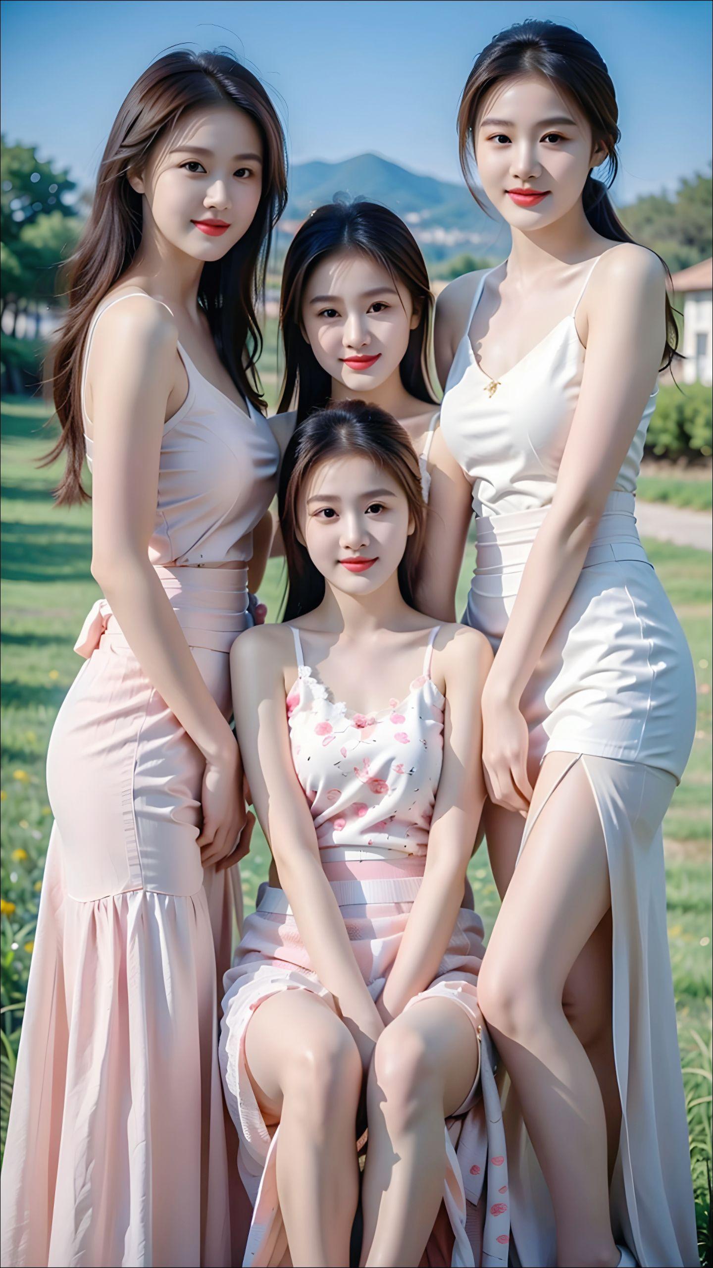 ai美女 原来ai写真可以这么美 ai绘画 来感受一下ai绘画 甜美女孩