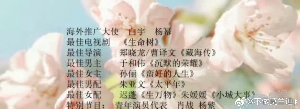 爆出来的今晚白玉兰获奖名单谁是遗珠 