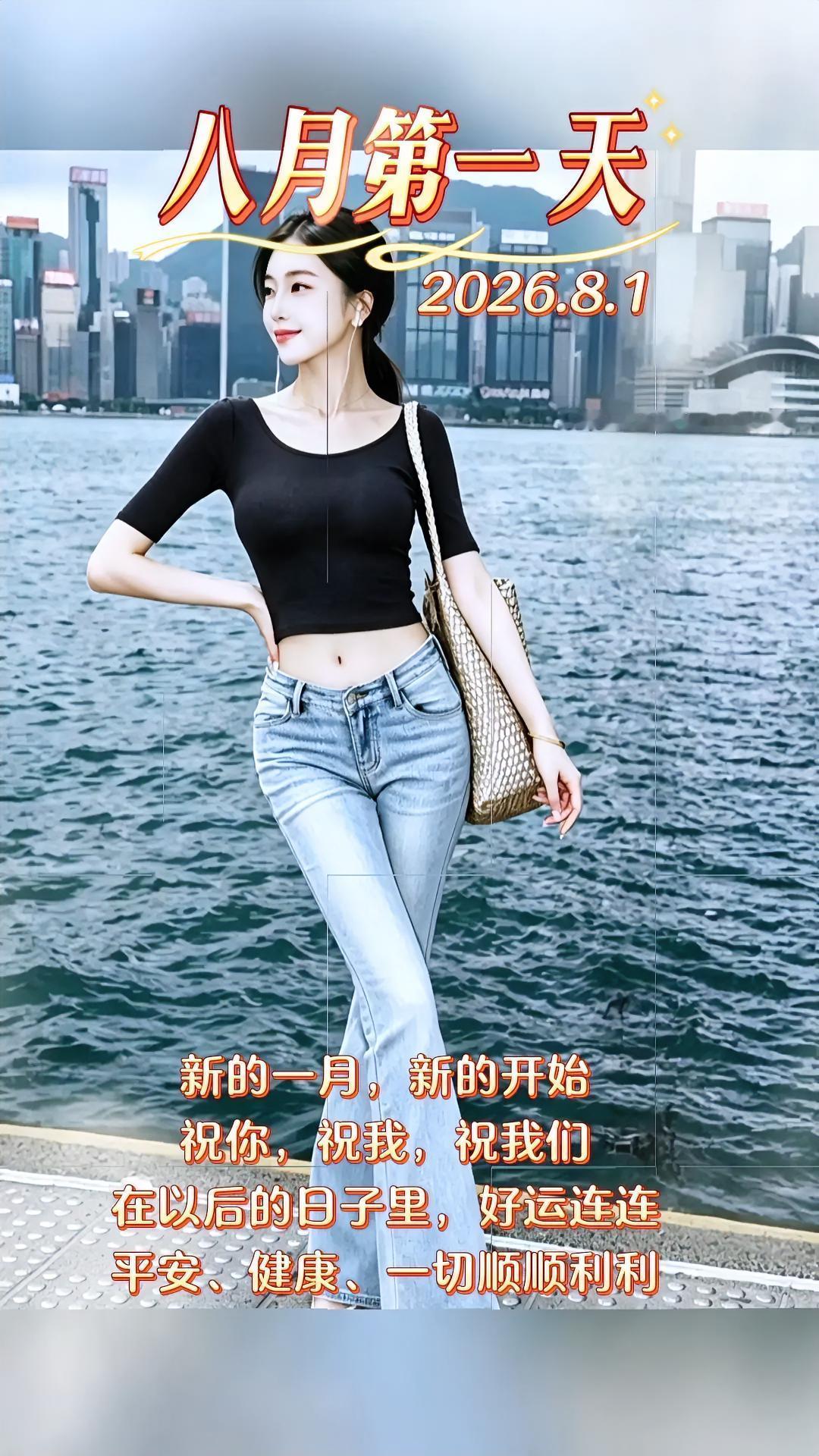 八月的第一天，信心满满，告别过去的不堪回首，走出阴霾，望八月从头开始，路走得顺点