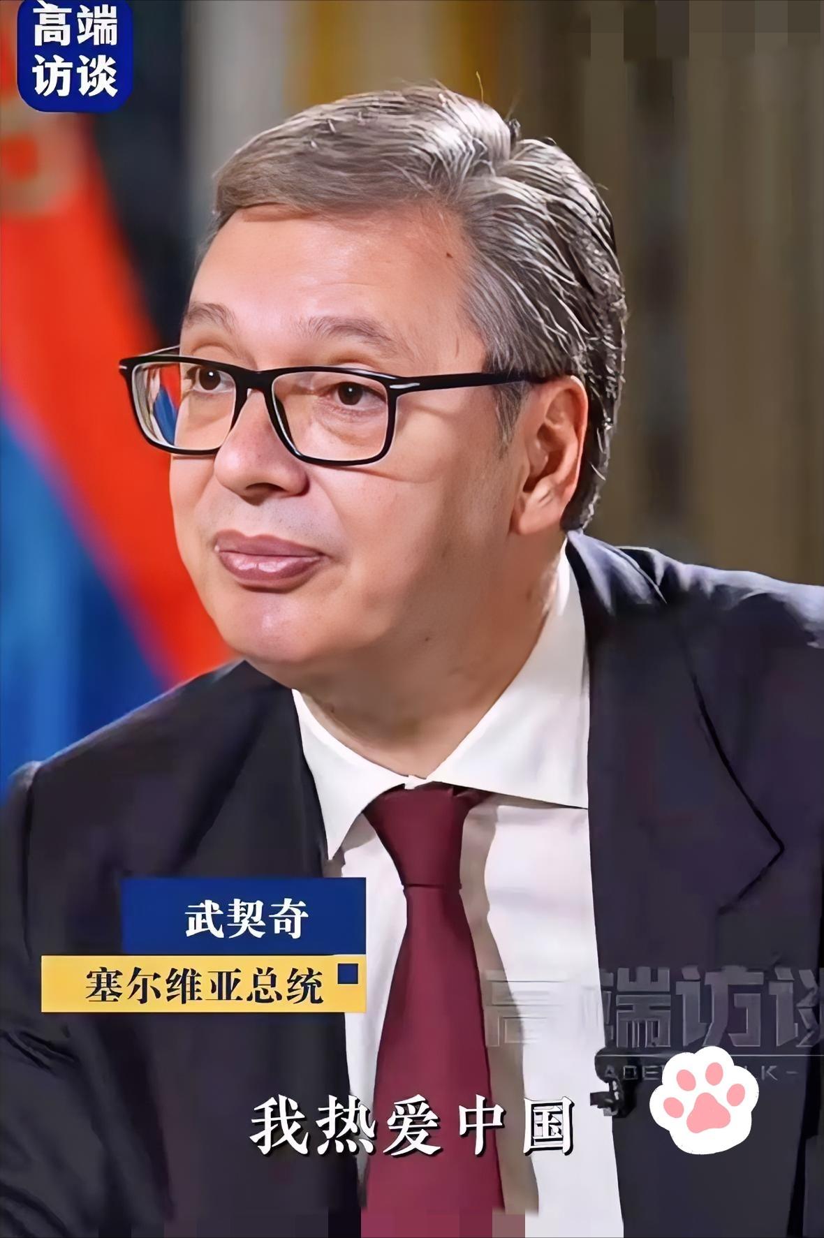 塞尔维亚总统武契奇接受央视记者采访说:
 
在中国街头散步不到20分钟就被中国网