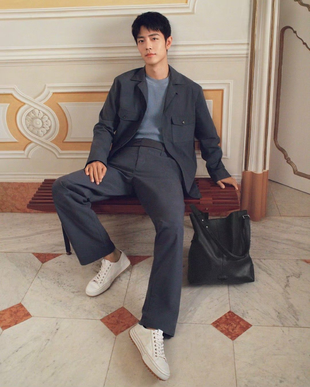 时尚[超话]  风格大赏  肖战出镜Tod's 25春夏广告大片，诠释「Ital