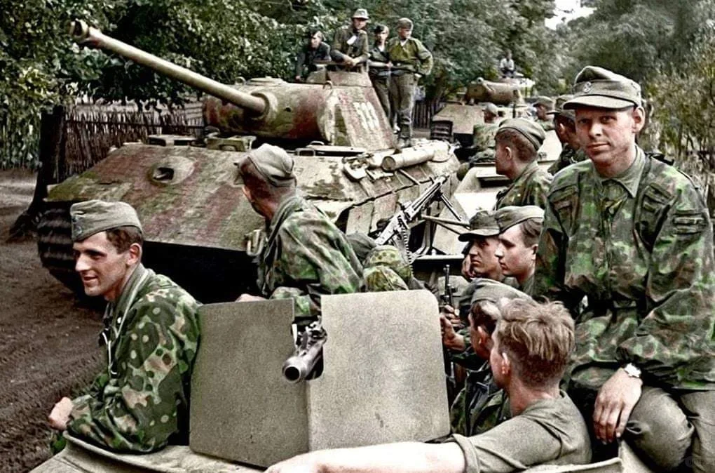 1944年7月，巴格拉季昂行动期间，在波兰东部的“维金”师（由SS-P...