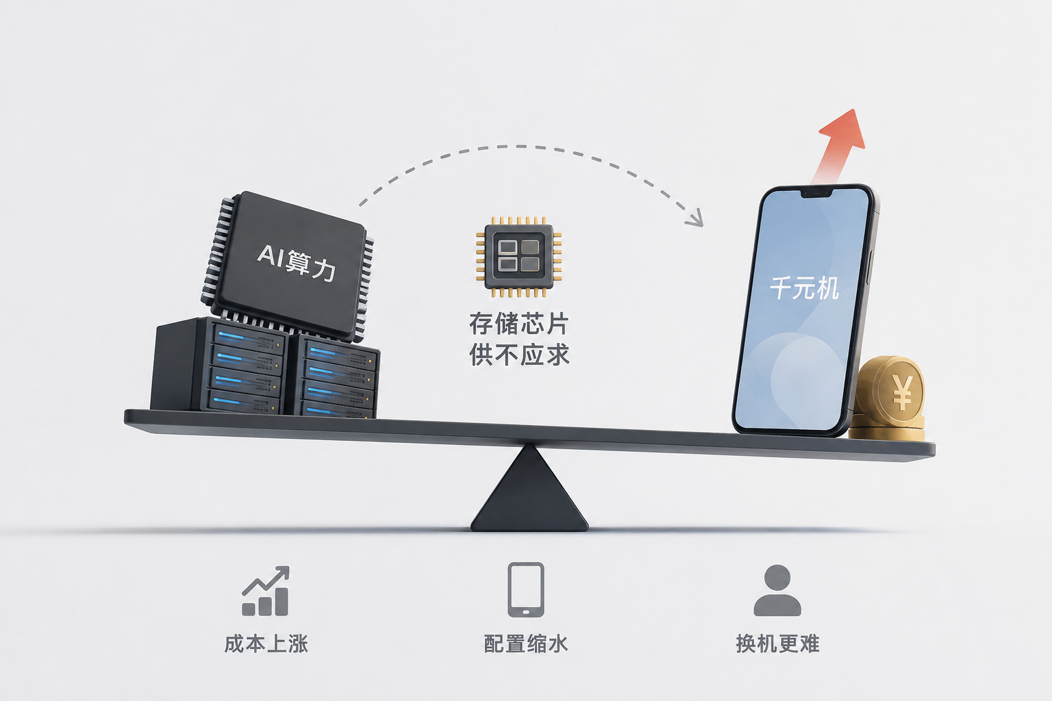 全球AI疯狂重创千元机市场这两年很多人都觉得手机越来越贵，其实背后不只是品牌想涨