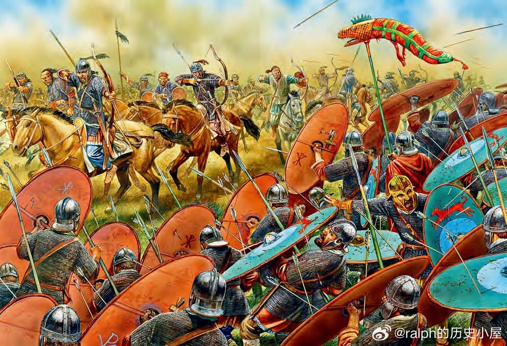 451年6月匈人大军与罗马- 西哥特联军在特罗耶与沙龙两城之间的加泰罗尼亚原野展