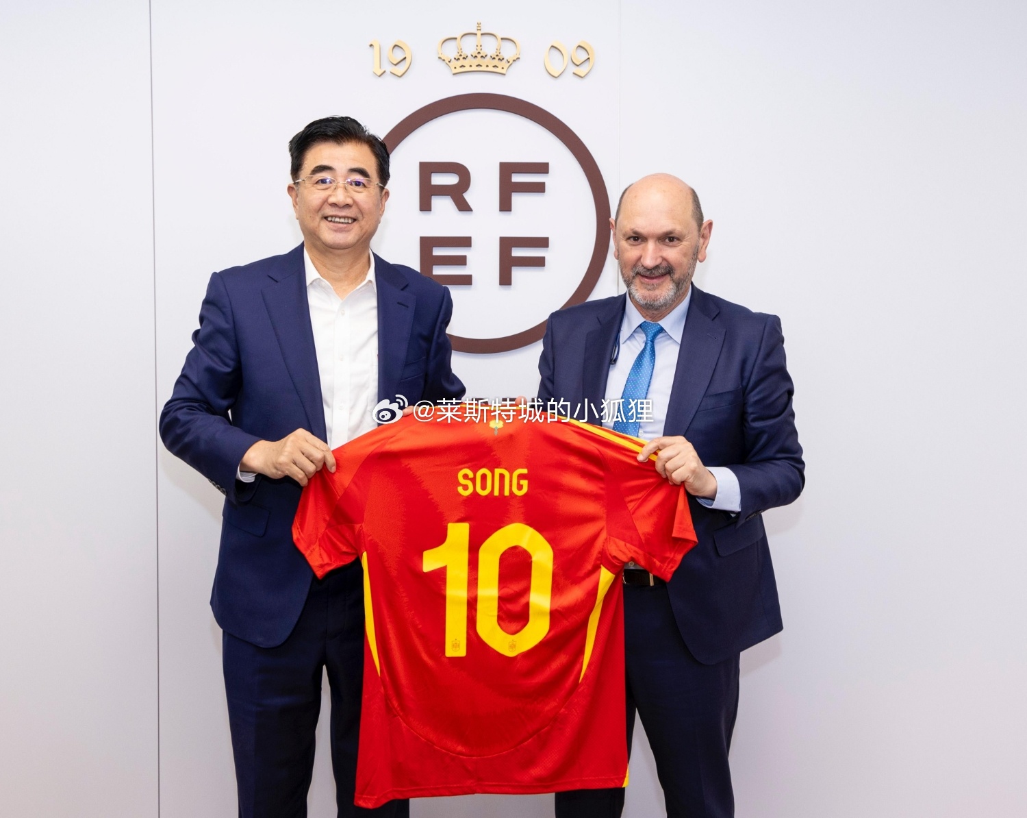 中国足协主席宋凯率领代表团访问西班牙足协以及西班牙全国职业足球联盟西班牙足协将与
