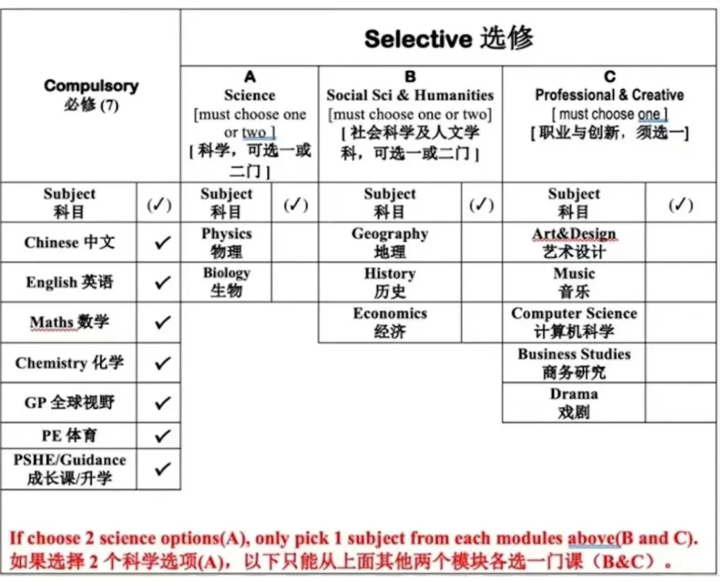 A-Level选课指南来了！领科/光剑/上实/紫竹