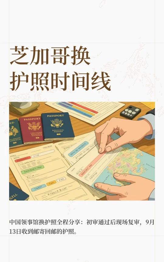 芝加哥换护照时间线
芝加哥 护照换发