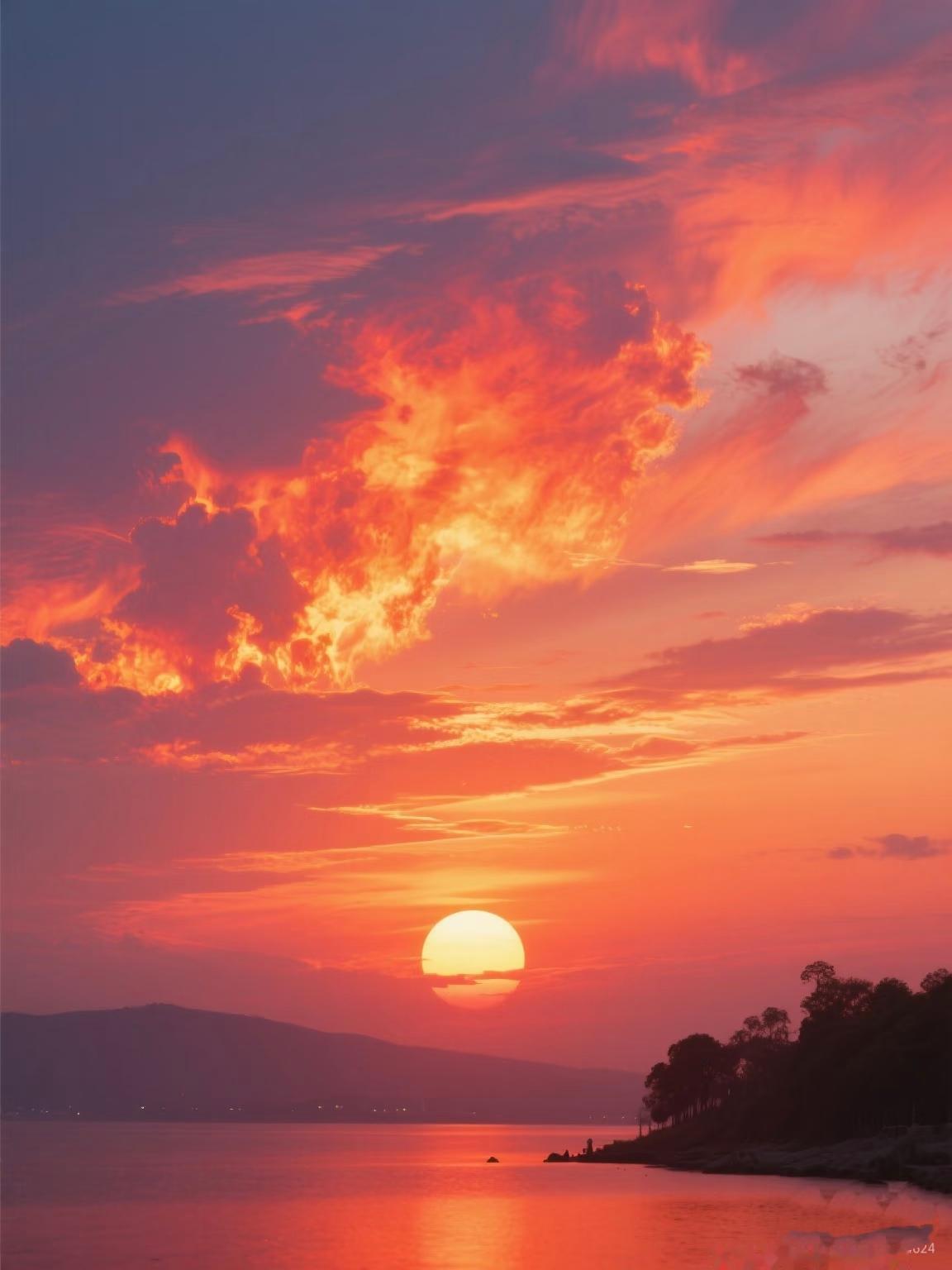 下联：冬雪添画情
赏析：“云霞”在天空绚烂，“冬雪”在大地铺陈。云霞的光彩如同天