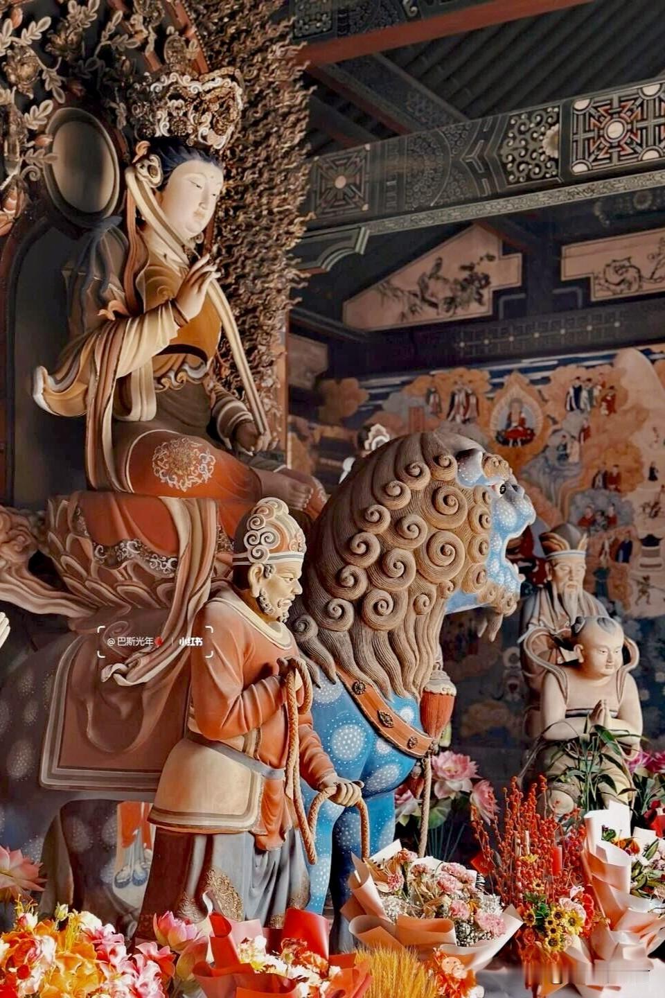 太原藏着一座绝美文殊寺！满殿彩塑惊艳全网，本地人私藏禅意秘境
 
说起山西古寺，