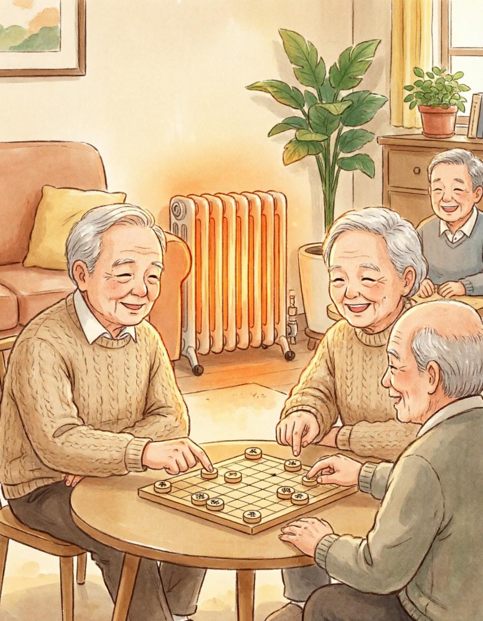 每天下午三点，小区凉亭的石桌旁准时热闹起来。李大爷的铁皮饼干盒里装着磨得发亮的象