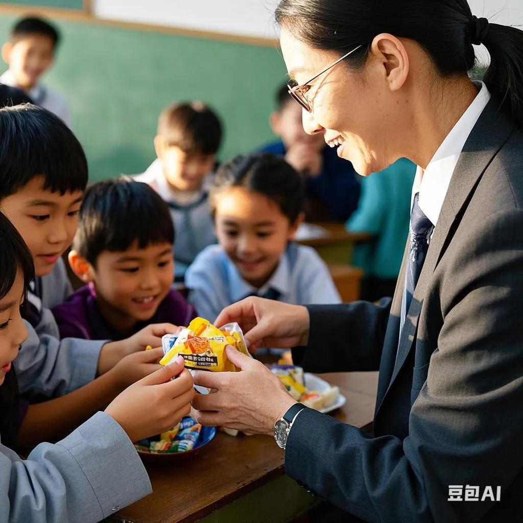 现在不少年轻老师喜欢买零食奖励学生，调动学生的学习积极性，显然是有一定效果的。昨