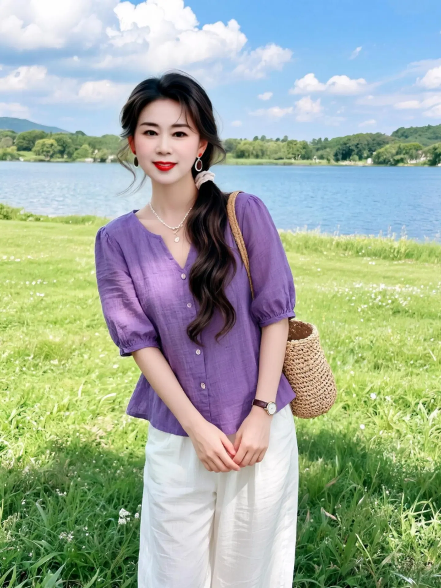 AI草地随拍 ai创作