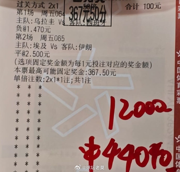 稳胆+冷门平局组合全中，收获4.5个。兼顾稳健与高赔，眼光从不出错。乌拉圭vs西