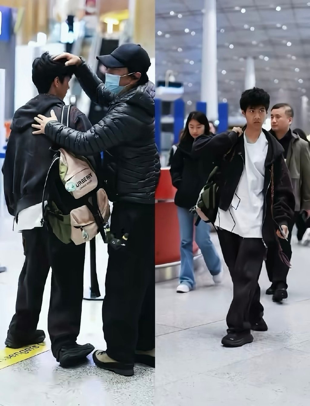 郑钧送15岁儿子出国上学 看他送别儿子突然感叹儿子父亲带，也挺好的，没有纠结，不