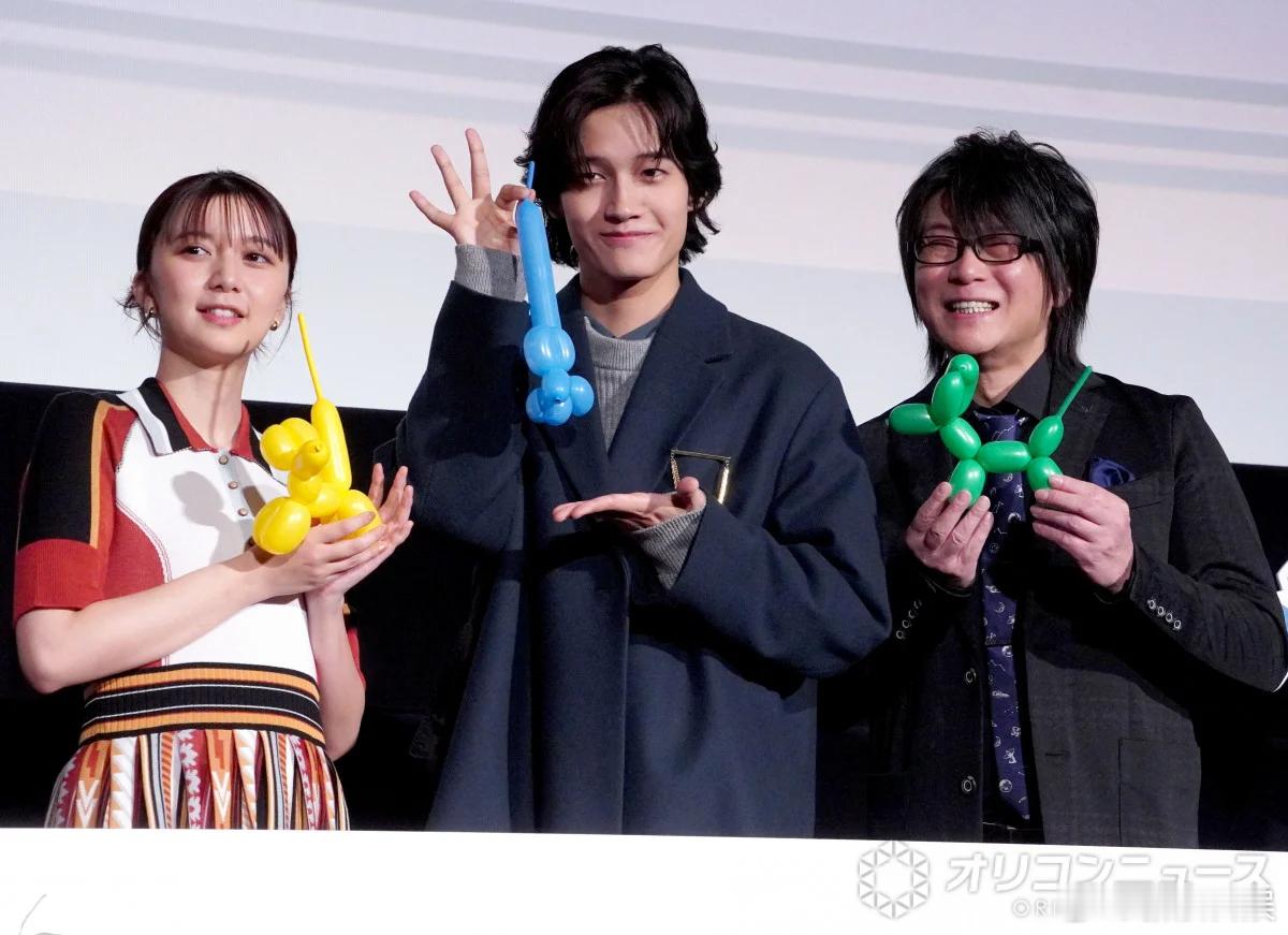 佐野晶哉（Aぇ！group）、上白石萌歌、森川智之出席了动画电影《着迷男》上映纪