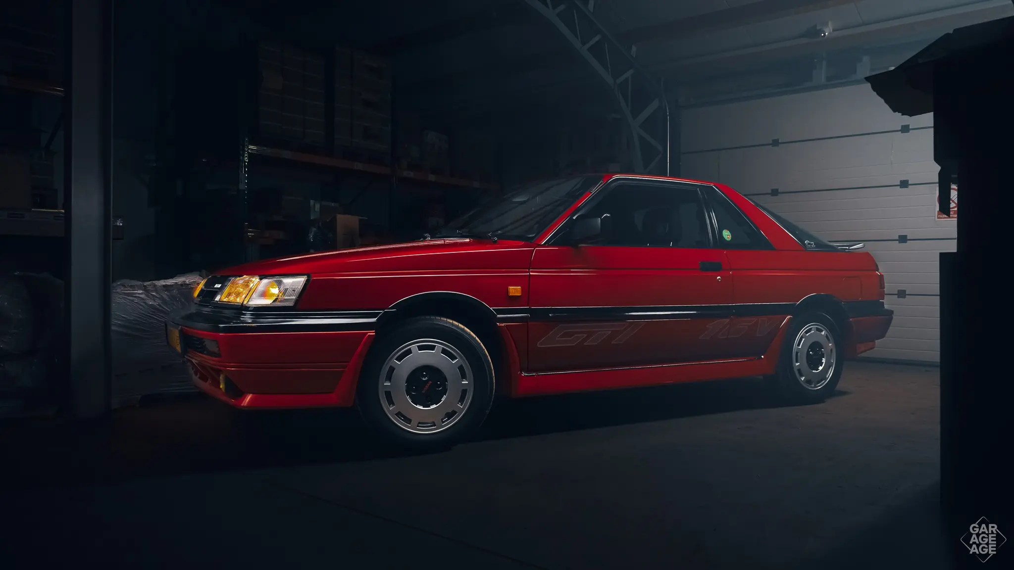 它目前在波兰！。1987 Nissan Sunny Coupé